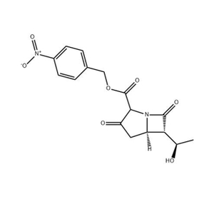 P-nitrobenzyl-6- (1-hydroxyéthyl) -1-azabicyclo (3.2.0) heptane-3,7-dione-2-carboxylate