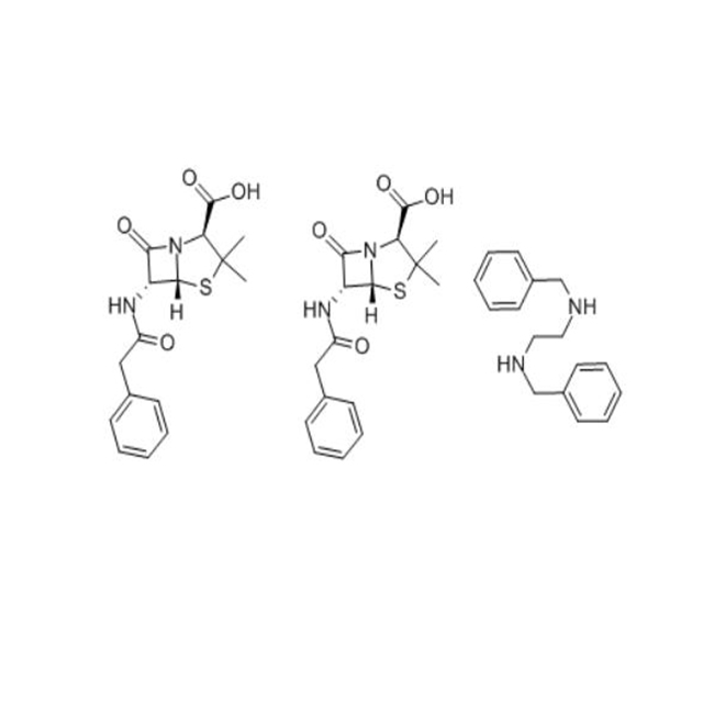 Benzathine benzylpénicilline (1538-09-6) C48H56N6O8S2